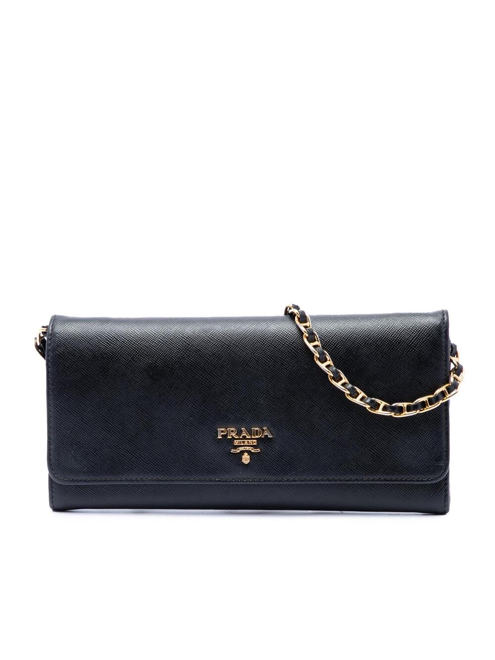 Prada Saffiano Wallet On Chain Pre- #368318P63B
